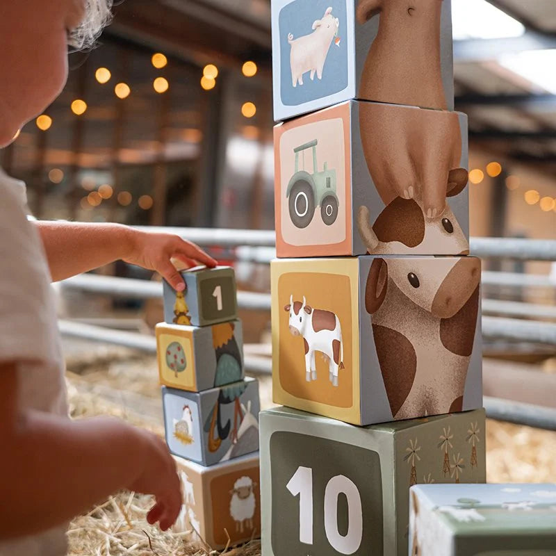 Cubos de Empilhar em Cartão – Little Farm