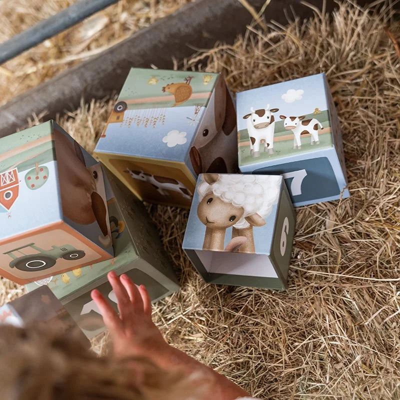 Cubos de Empilhar em Cartão – Little Farm
