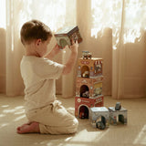 Cubos empilháveis com carros (inclui 6 carros)