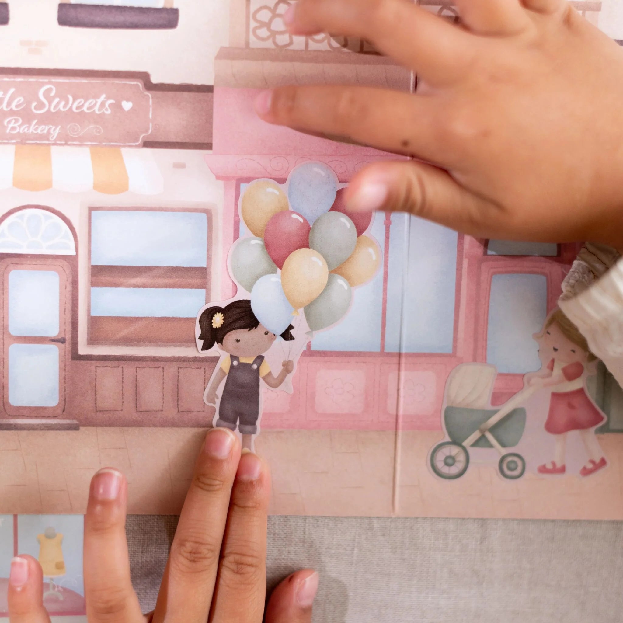 Livro de Autocolantes Rosa & Friends Shopping – Sticker Story