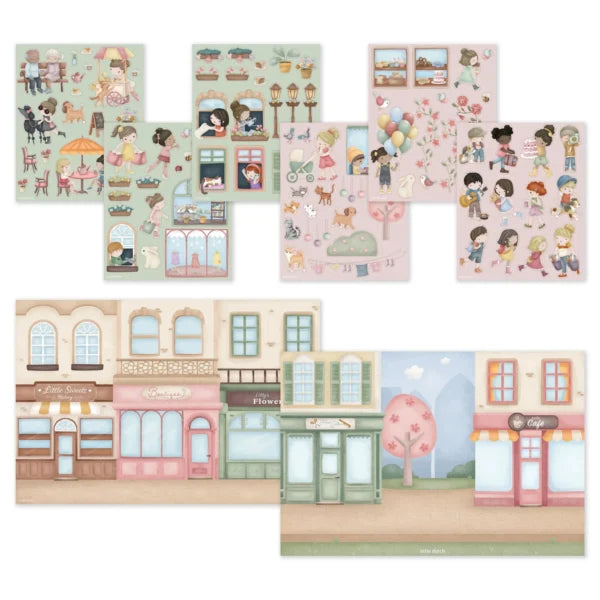 Livro de Autocolantes Rosa & Friends Shopping – Sticker Story