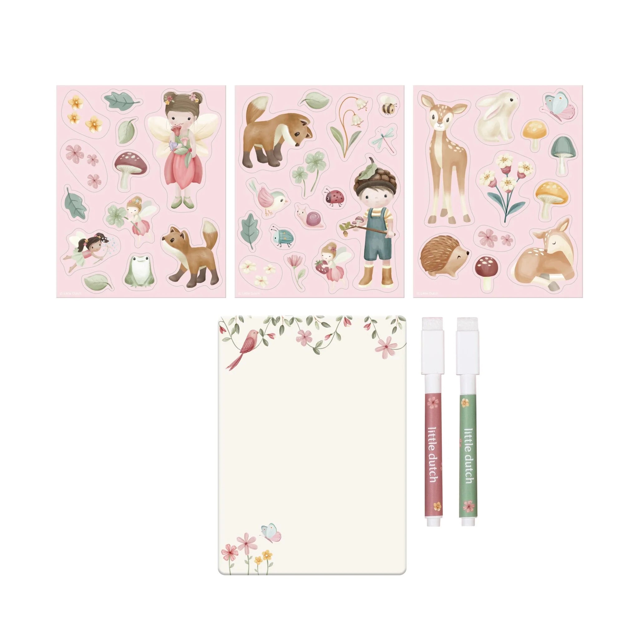 Conjunto Magnético Rosa Fairy Garden