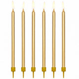 Velas de Aniversário Douradas