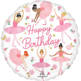 Balão Foil Aniversário da Bailarina