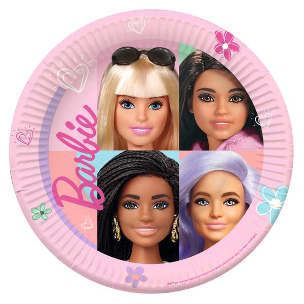 Pratos de Papel Barbie