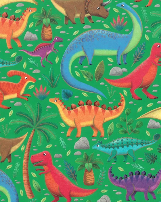 Rolo Papel de Embrulho Dinossauros
