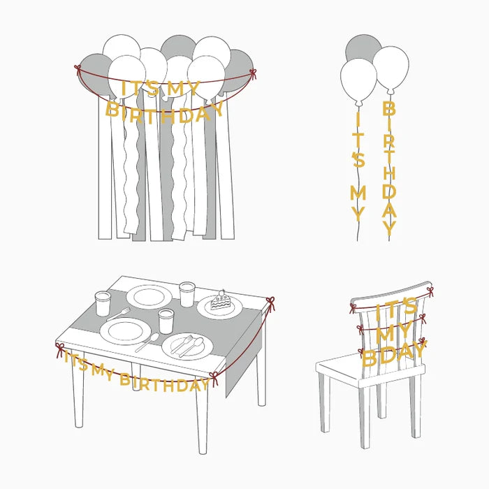 Grinalda It's My Birthday Dourada