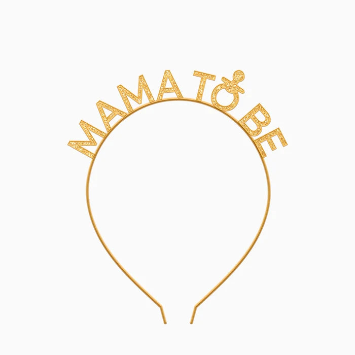 Mama To Be Golden Headband