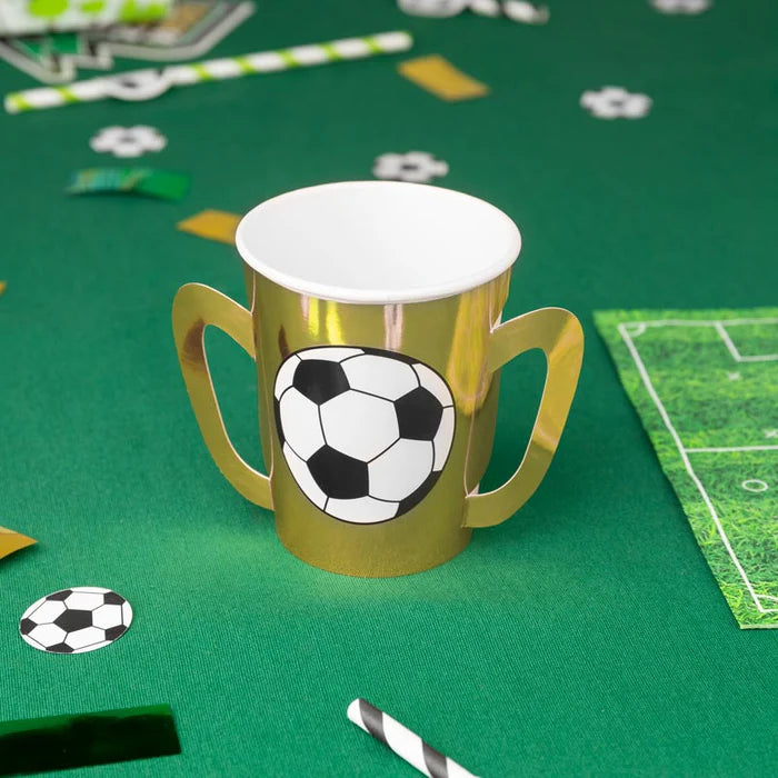 Copos Taças Futebol Dourado