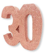 Centro de Mesa Glitter Rose Gold 30
