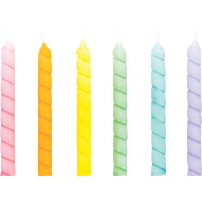 Velas Espiral Pastel