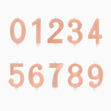 Vela de Aniversário Grande Rosa Gold Metalizada