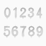 Large Silver Metallic Birthday Candle