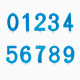 Vela de Aniversário Grande Azul Metalizada Grande