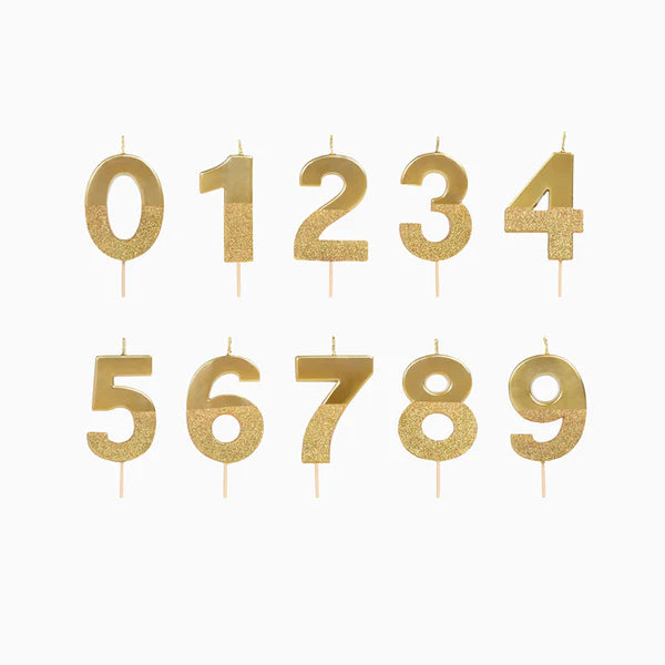 Golden Birthday Candle