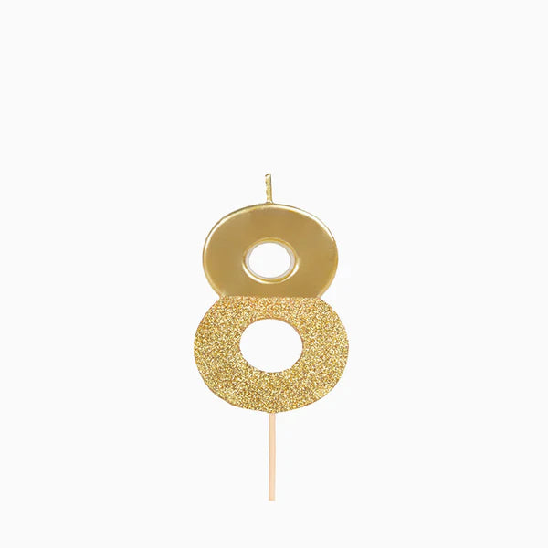 Golden Birthday Candle