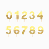 Vela de Aniversário Amarelo e Dourado