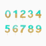 Vela de Aniversário Menta e Dourado