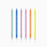 Velas Longas Multicoloridas
