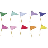Topos de Cupcake Bandeirinhas Riscados Multicor