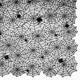 Toalha de Mesa Têxtil Teias de Aranha Preta - Halloween
