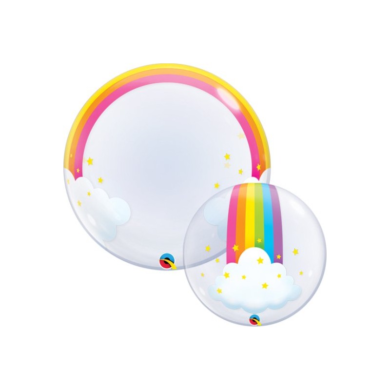 Balão Bubble Arco-Íris