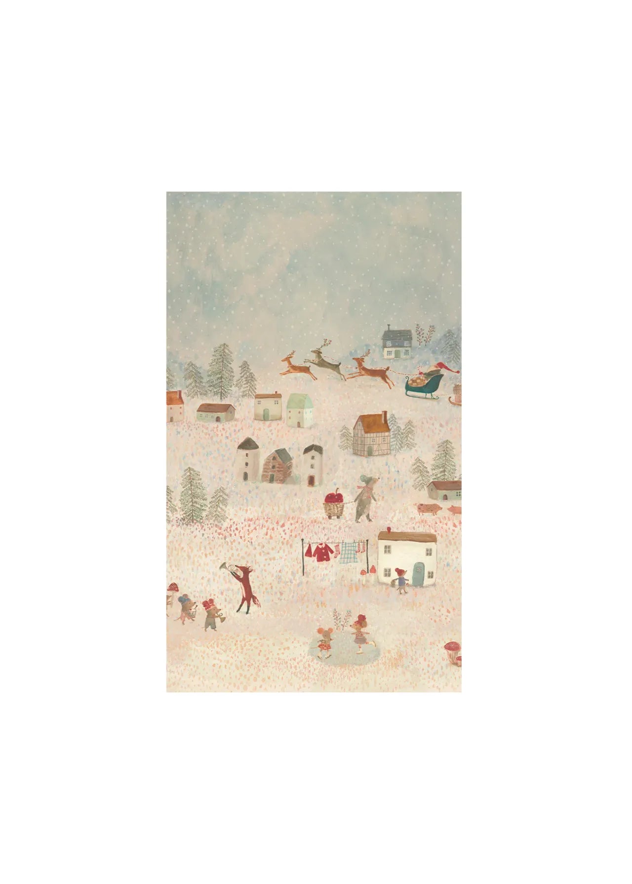 Papel de embrulho - Santa is coming