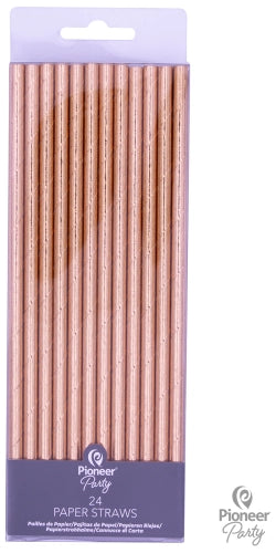 Palhinhas Cartão Rosa Gold