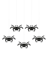 Decoração de papel em formato de aranha