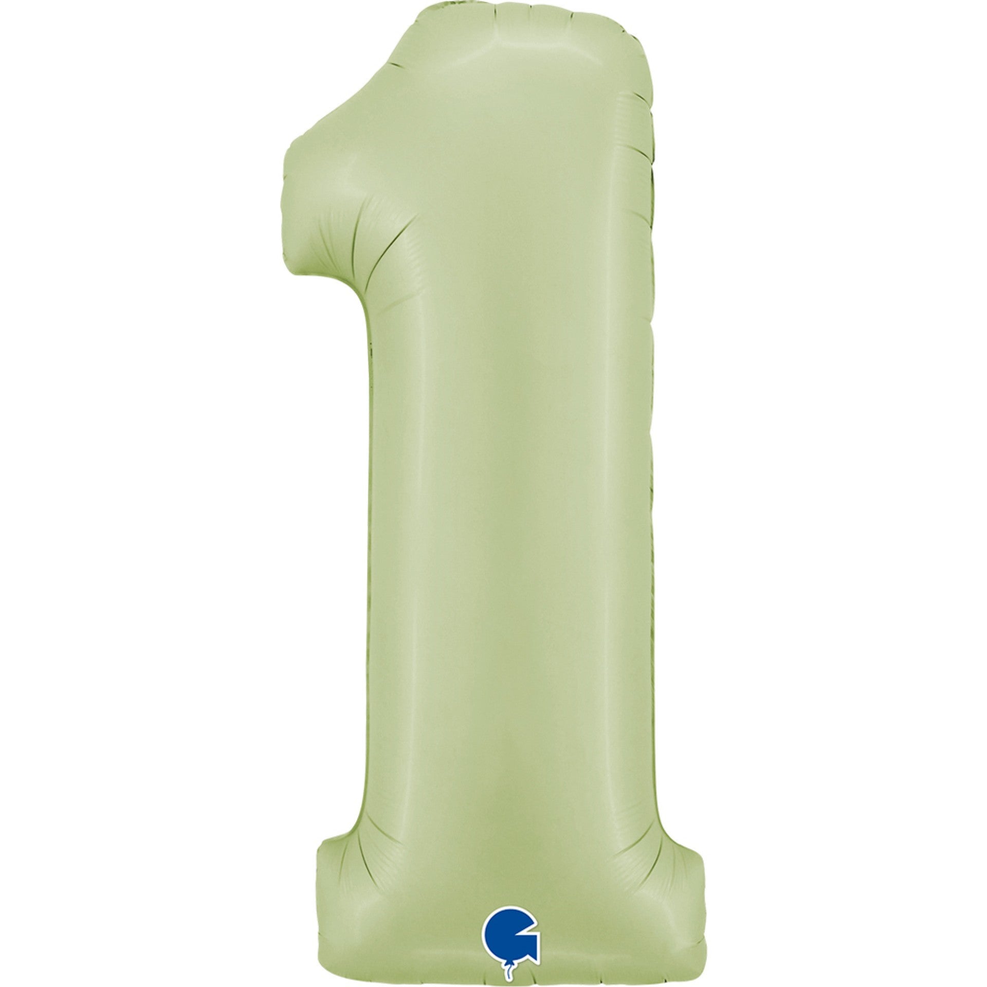 Olive Green Number Foil Balloon