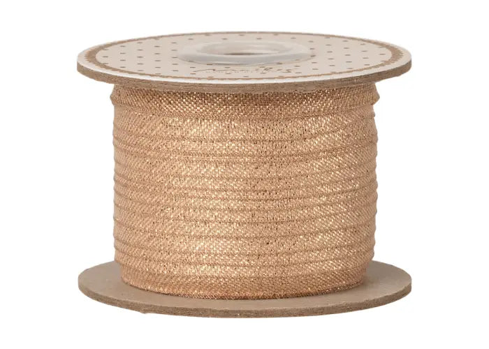 Fita, 25 m - Rosa vintage/dourado