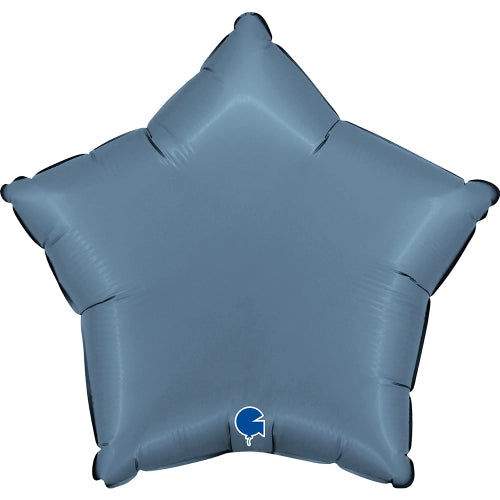 Balão Foil estrela Azul Jeans