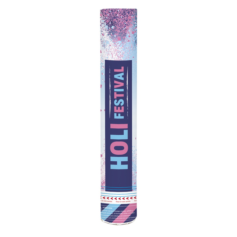 Tubo Lança Pó Holi Rosa