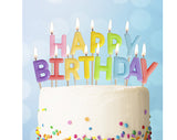Velas Happy Birthday Coloridas