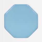 Pratos Octogonais Azuis