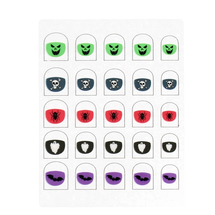 Autocolantes de unhas para crianças - Assustador