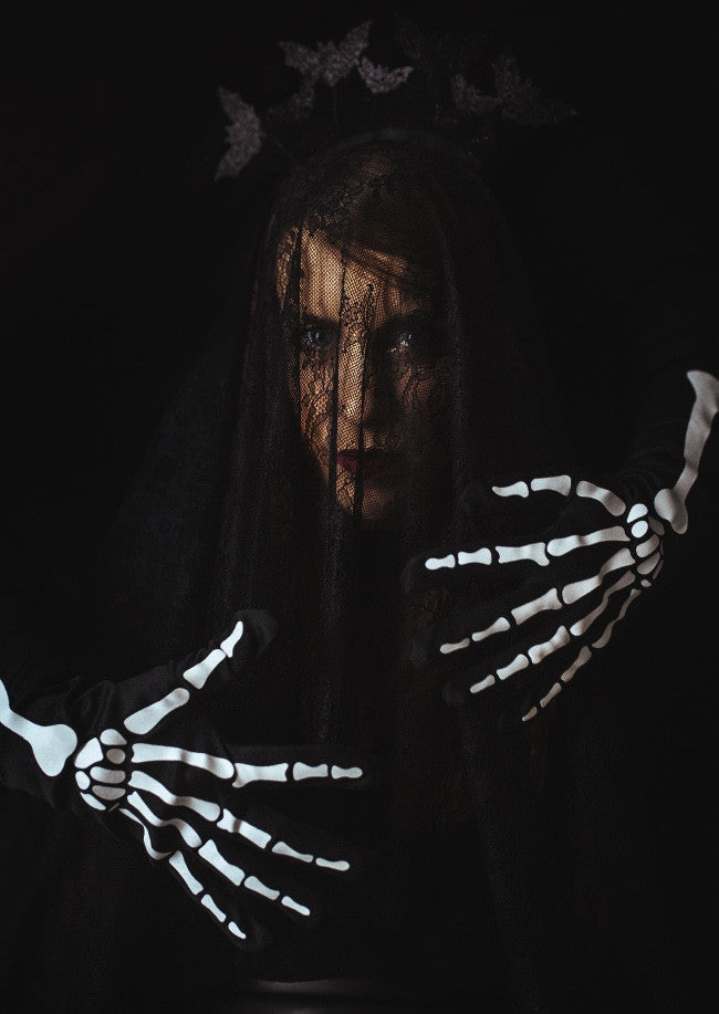 Luvas Brilham no Escuro - Halloween
