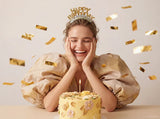 Bandolete Happy Birthday Dourado