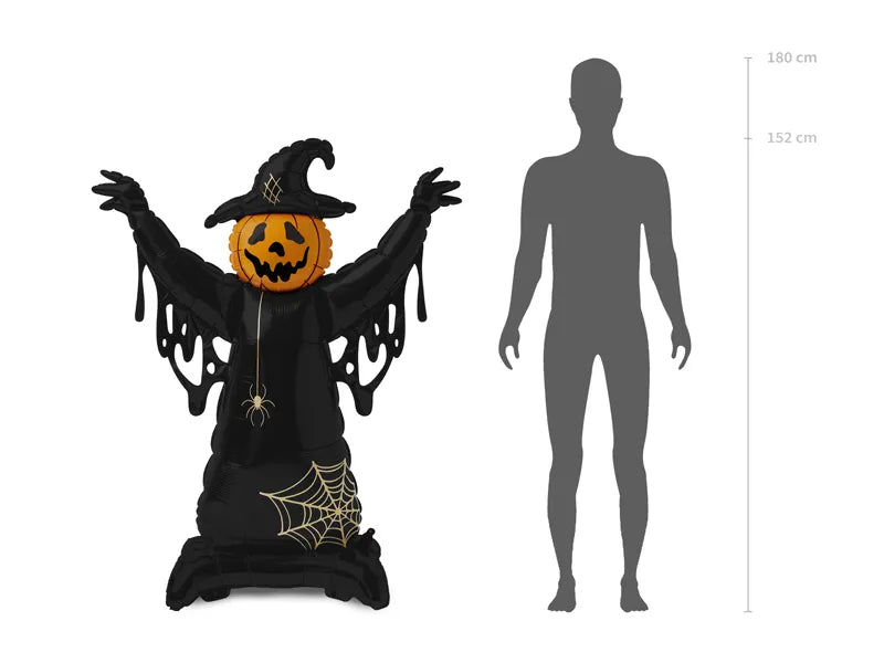 Balão Foil Standing Espantalho Abóbora XXL - Halloween
