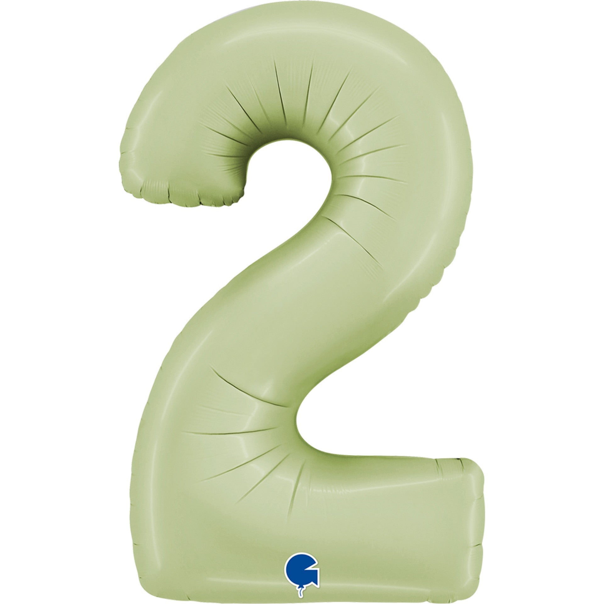 Olive Green Number Foil Balloon