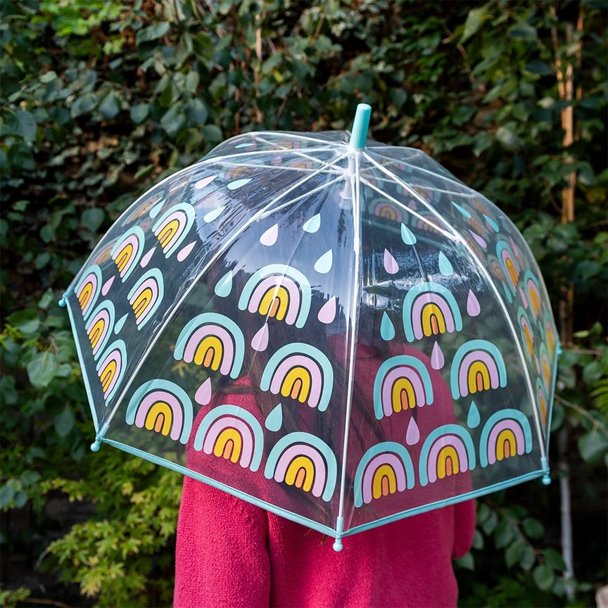 Guarda-chuva Transparente - Arco-íris