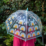 Guarda-chuva Transparente - Arco-íris