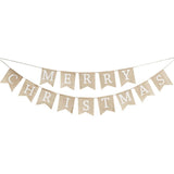 Merry Christmas Raffia Garland