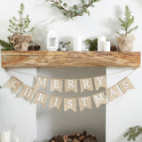 Merry Christmas Raffia Garland