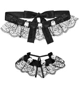 Gargantilha e Pulseira com Caveiras