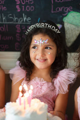 Happy Birthday Headband with Diamonds