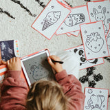 Bloco de desenho c/ Ilustrações Kawai