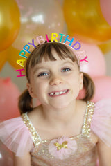 Colorful Happy Birthday Headband