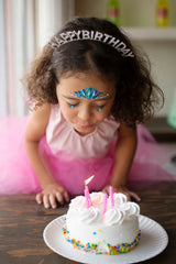 Happy Birthday Headband with Diamonds
