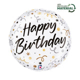 Balão Foil Happy Birthday Streamers